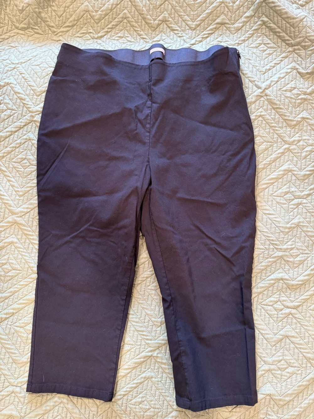Maurices Navy Cropped Ankle Pants